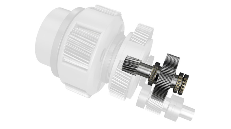 Bearing supports for hollow shafts